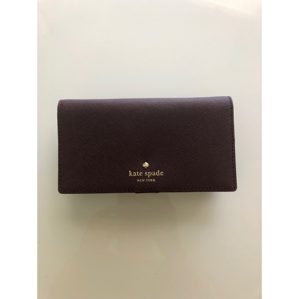 Kate Spade Mullet Wine Leather Wallet